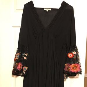 Plus size black boutique dress